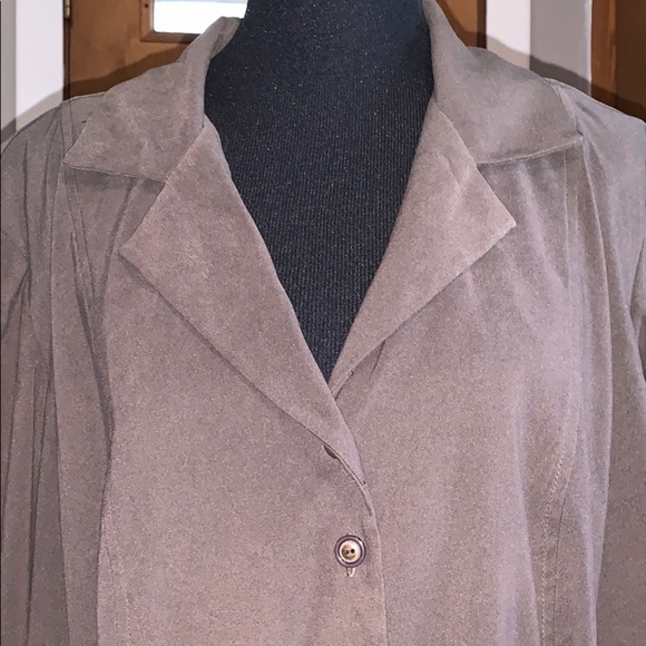 Karin Stevens plus size button down blazer - Picture 2 of 4